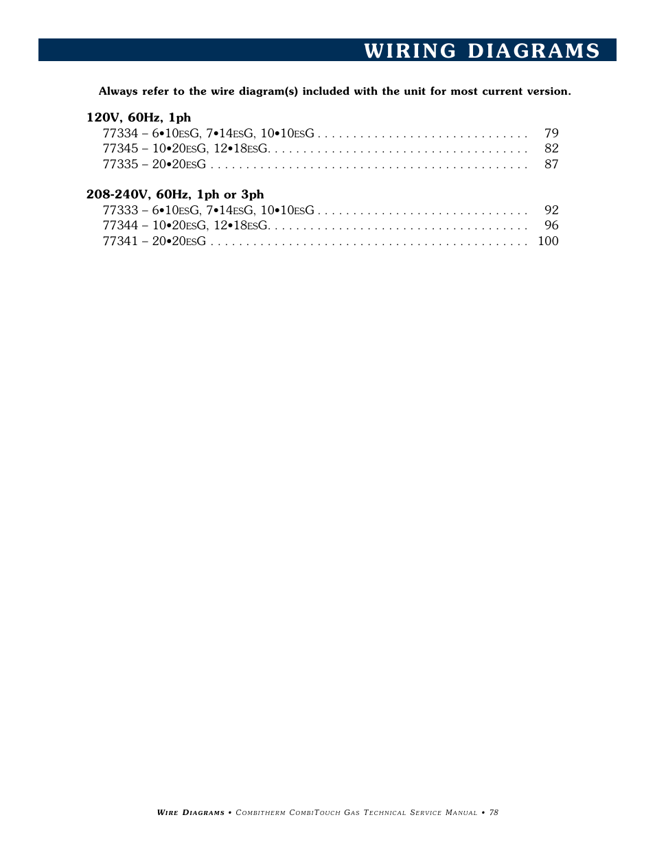 G, 7•14, G, 10•10, G, 12•18 | Alto-Shaam COMBITHERM 20.20ESG User Manual | Page 81 / 107