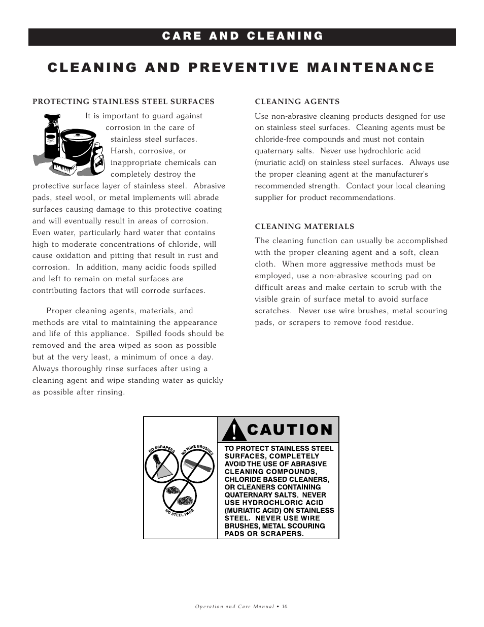 Cleaning and preventive maintenance | Alto-Shaam 500-E User Manual | Page 11 / 24