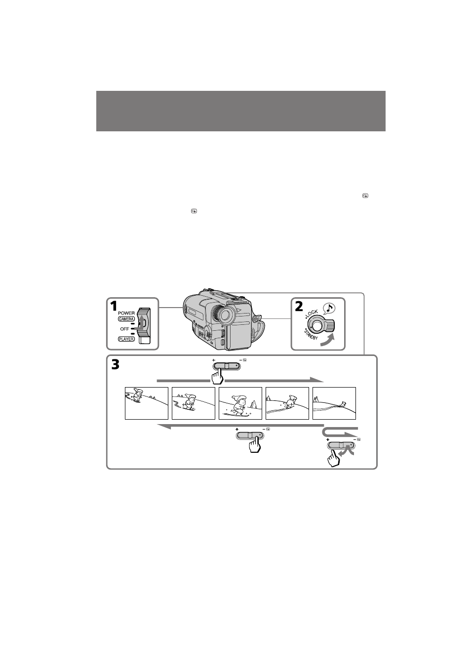Kontrolle des aufgenommenen bildes, Controllo dellﾕimmagine registrata, Controllo dell’immagine registrata | Sony CCD-TR501E User Manual | Page 18 / 88