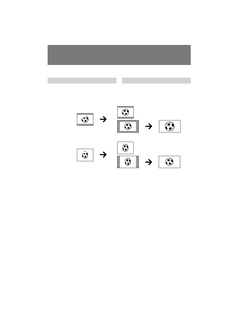 Aufnehmen im breitbildformat, Uso della funzione di modo ampio | Sony CCD-TR501E User Manual | Page 36 / 88