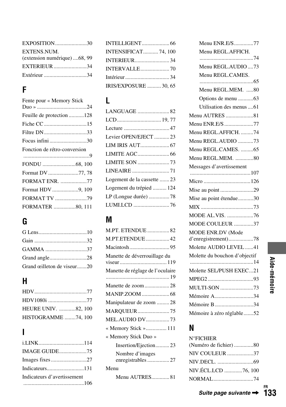 Sony HDR-FX1000E User Manual | Page 133 / 271