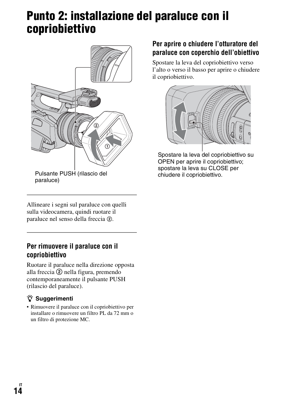 P. 14) | Sony HDR-FX1000E User Manual | Page 148 / 271