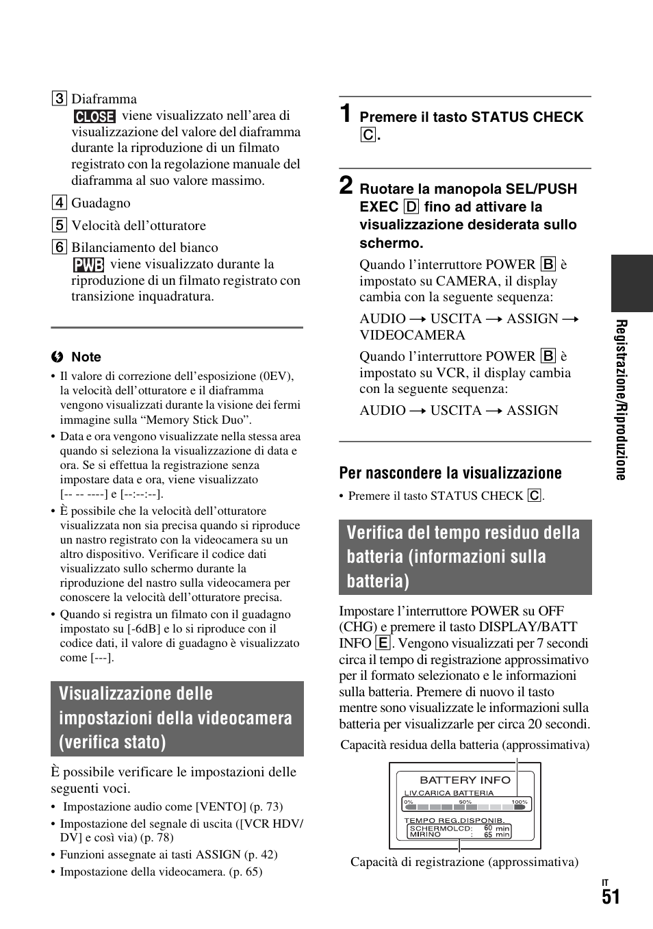 P. 51) | Sony HDR-FX1000E User Manual | Page 185 / 271