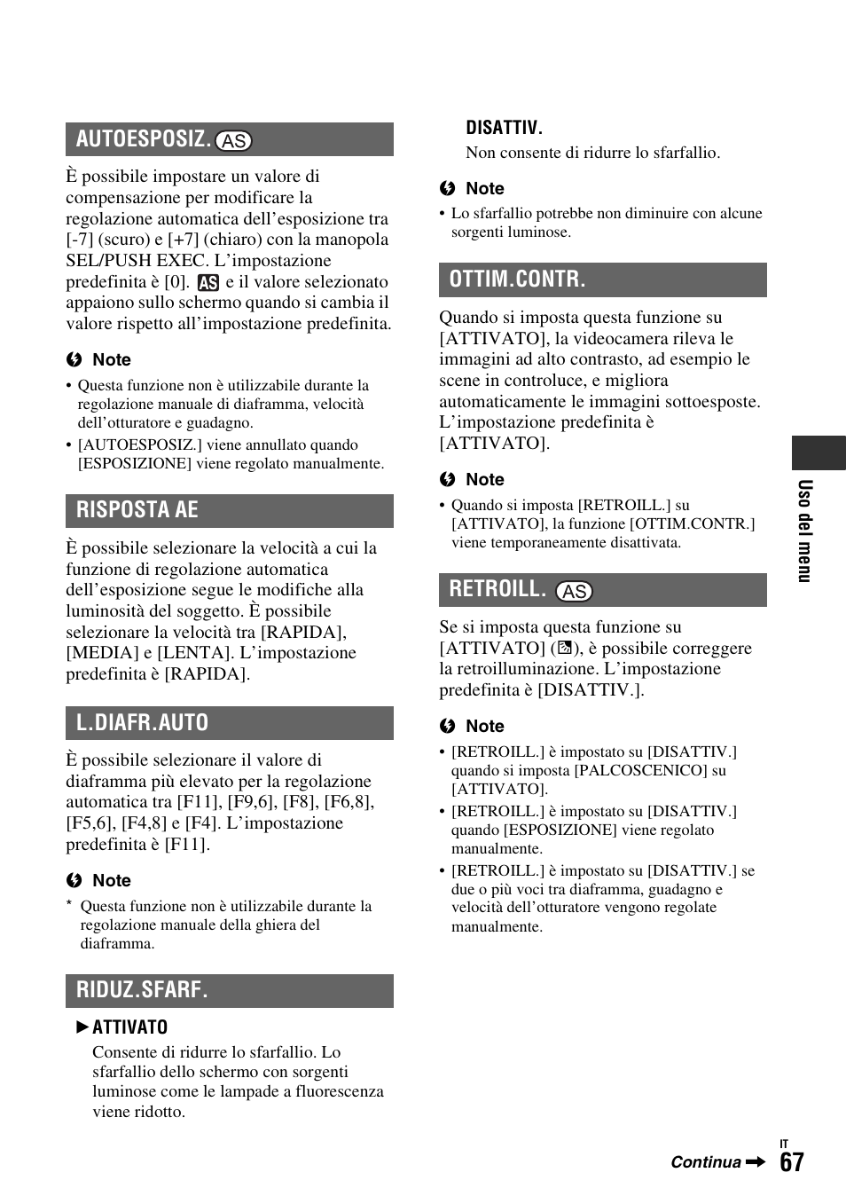 P. 67) | Sony HDR-FX1000E User Manual | Page 201 / 271