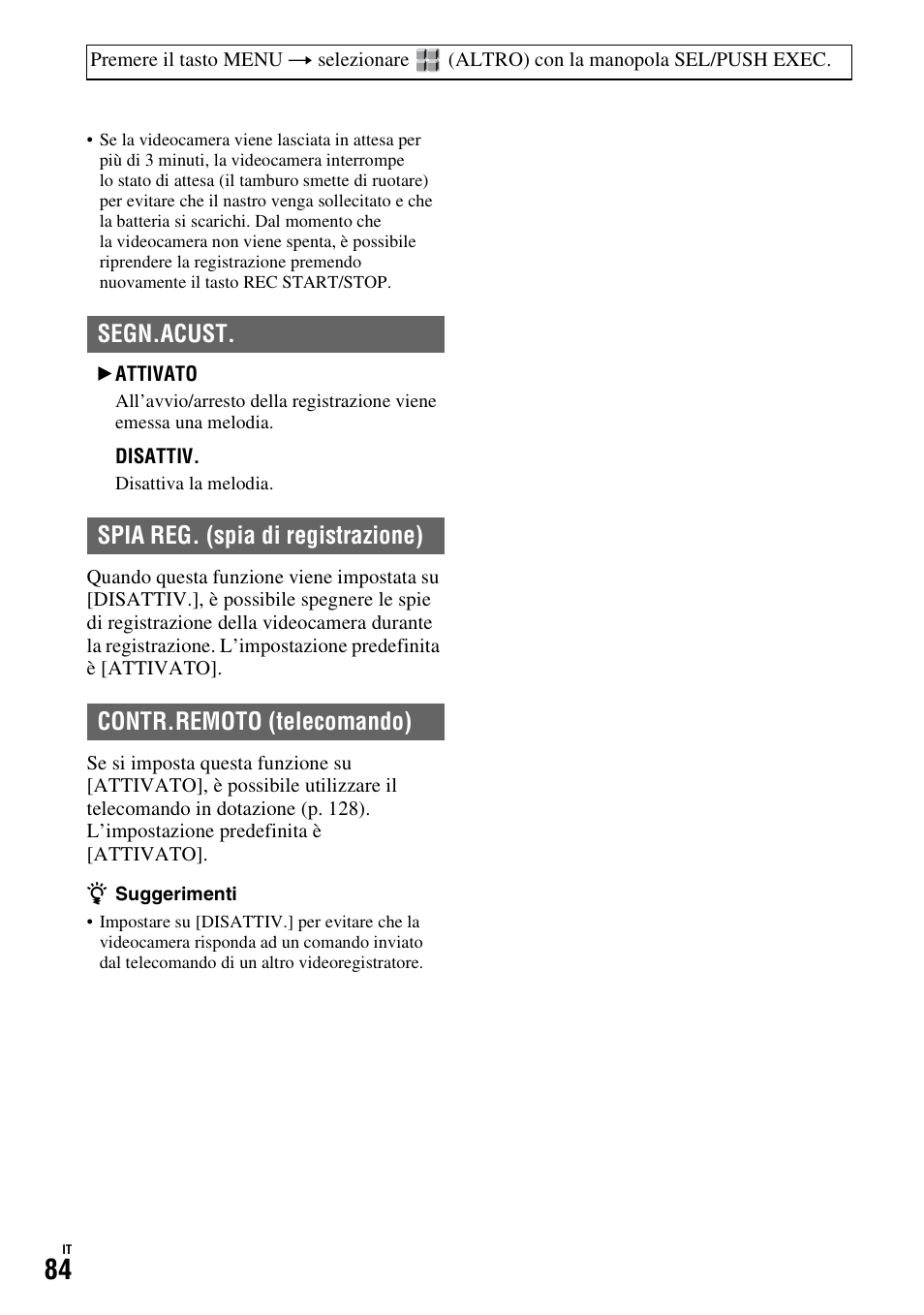 P. 84) | Sony HDR-FX1000E User Manual | Page 218 / 271