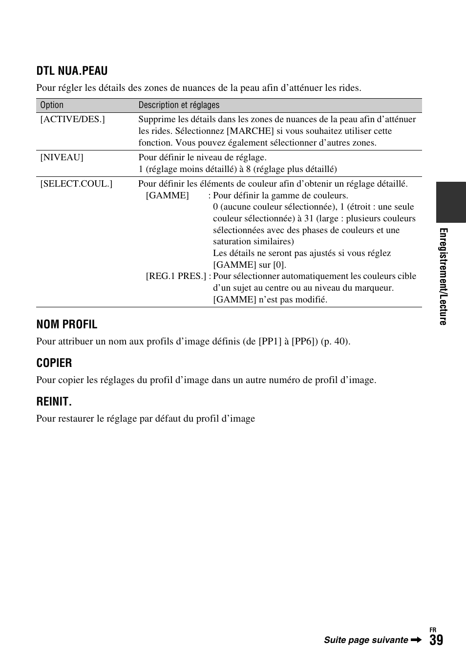 Sony HDR-FX1000E User Manual | Page 39 / 271