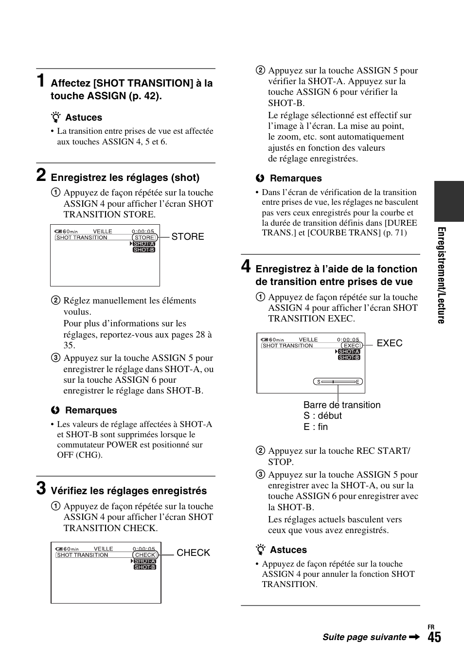 Sony HDR-FX1000E User Manual | Page 45 / 271