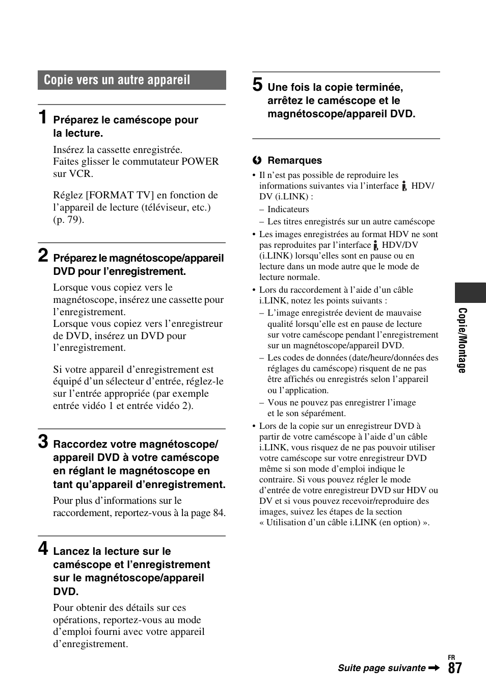 Sony HDR-FX1000E User Manual | Page 87 / 271