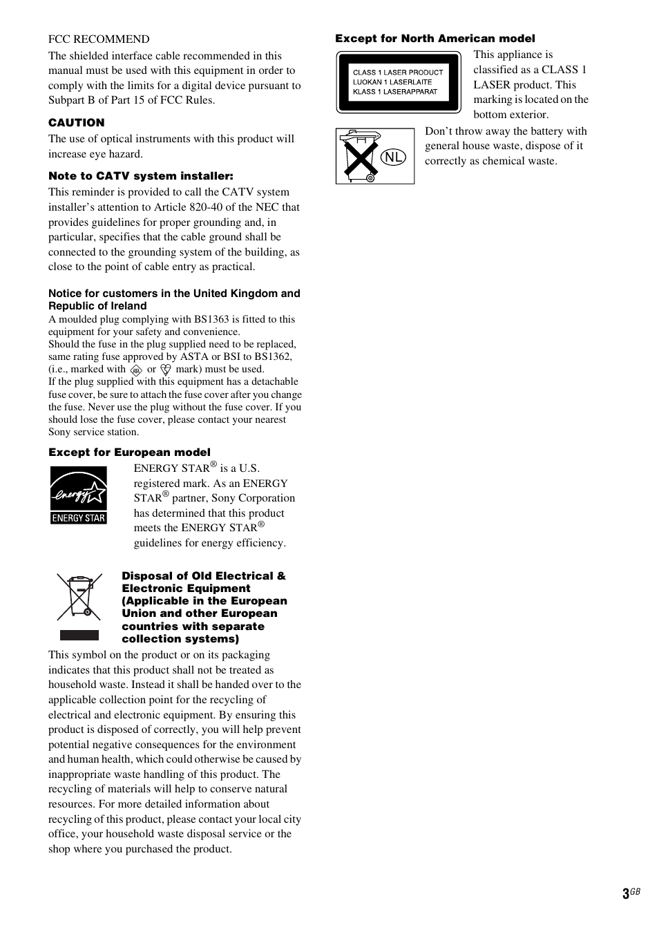 Sony NAS-CZ1 User Manual | Page 3 / 435