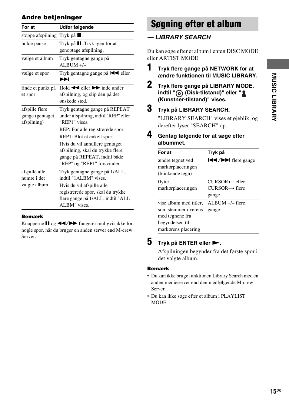 Søgning efter et album, Library search | Sony NAS-CZ1 User Manual | Page 334 / 435