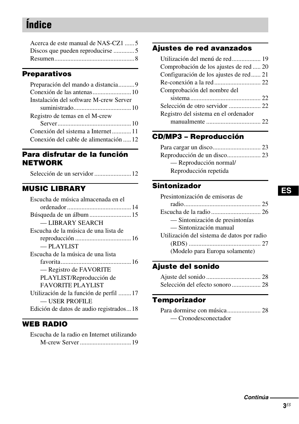 Índice | Sony NAS-CZ1 User Manual | Page 79 / 435