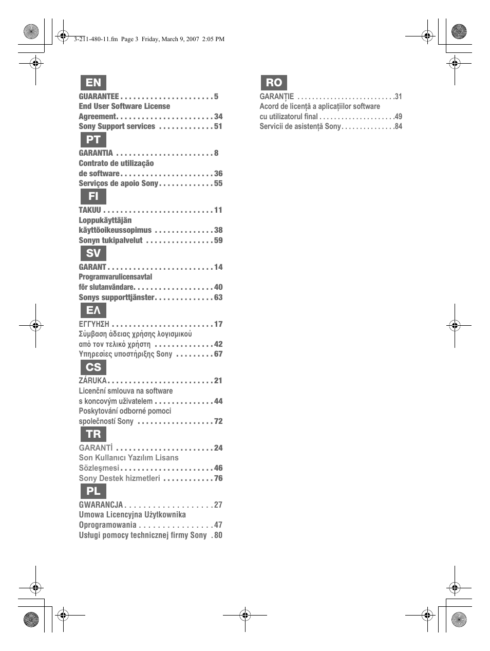 Sony VGN-N38Z User Manual | Page 3 / 88