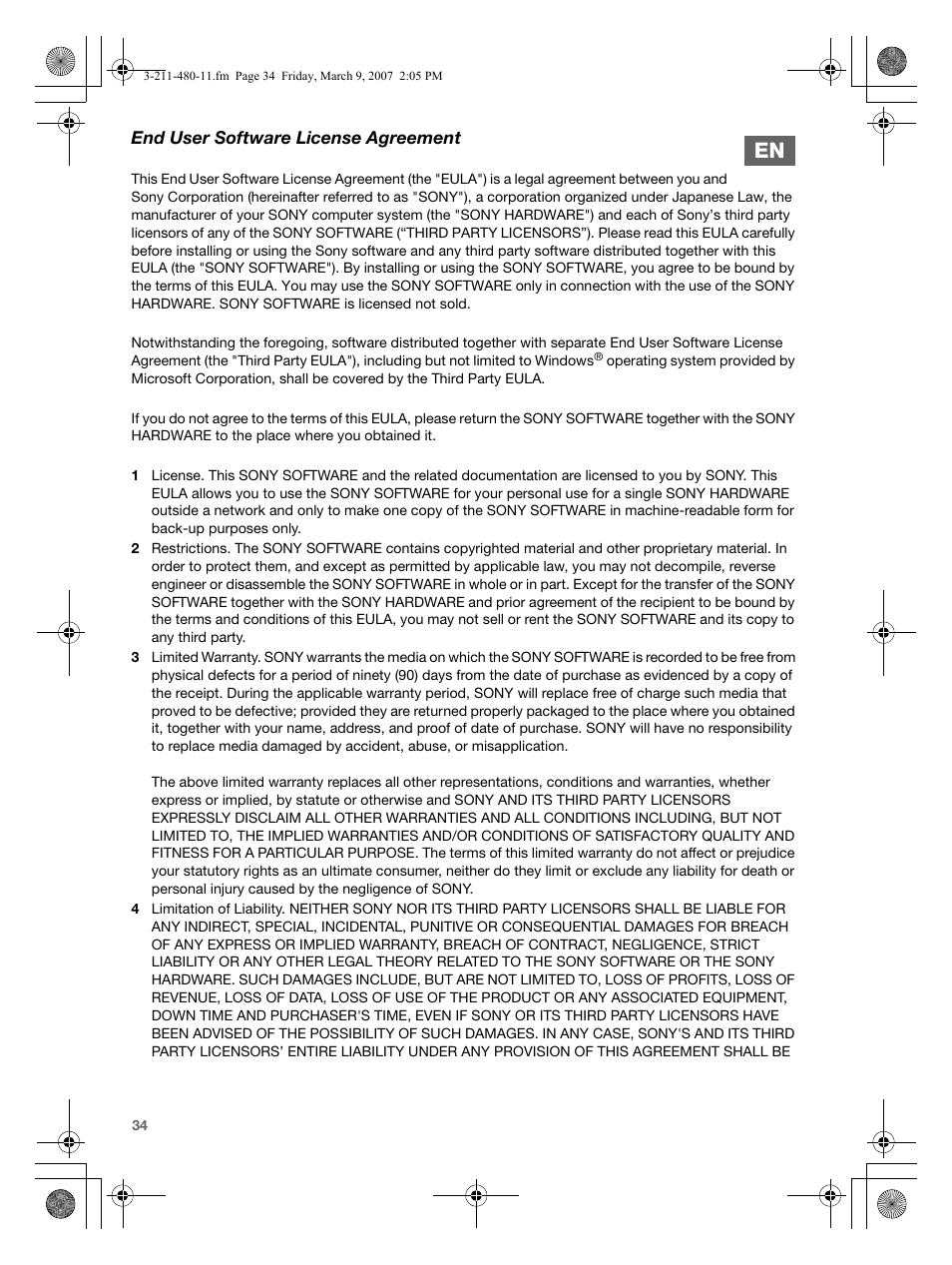 Sony VGN-N38Z User Manual | Page 34 / 88