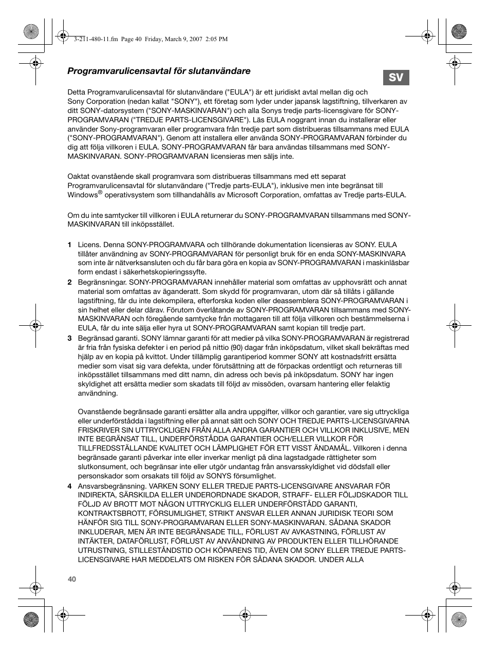 Sony VGN-N38Z User Manual | Page 40 / 88