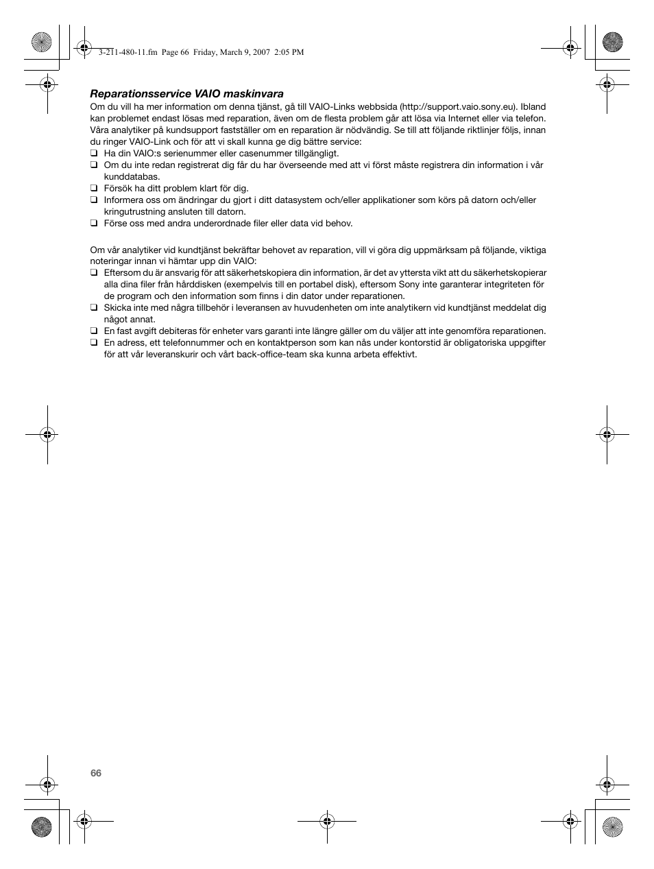 Sony VGN-N38Z User Manual | Page 66 / 88