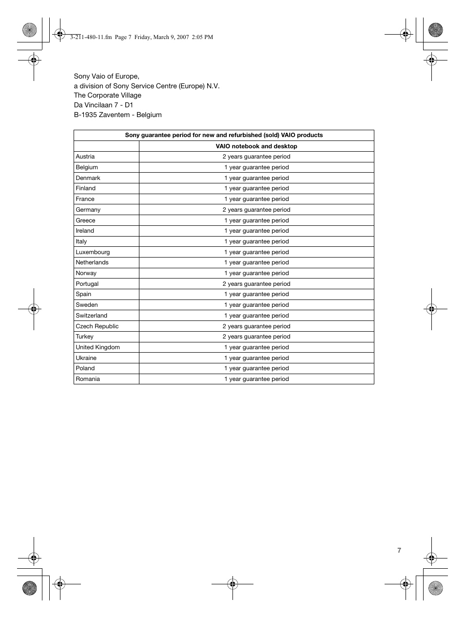 Sony VGN-N38Z User Manual | Page 7 / 88