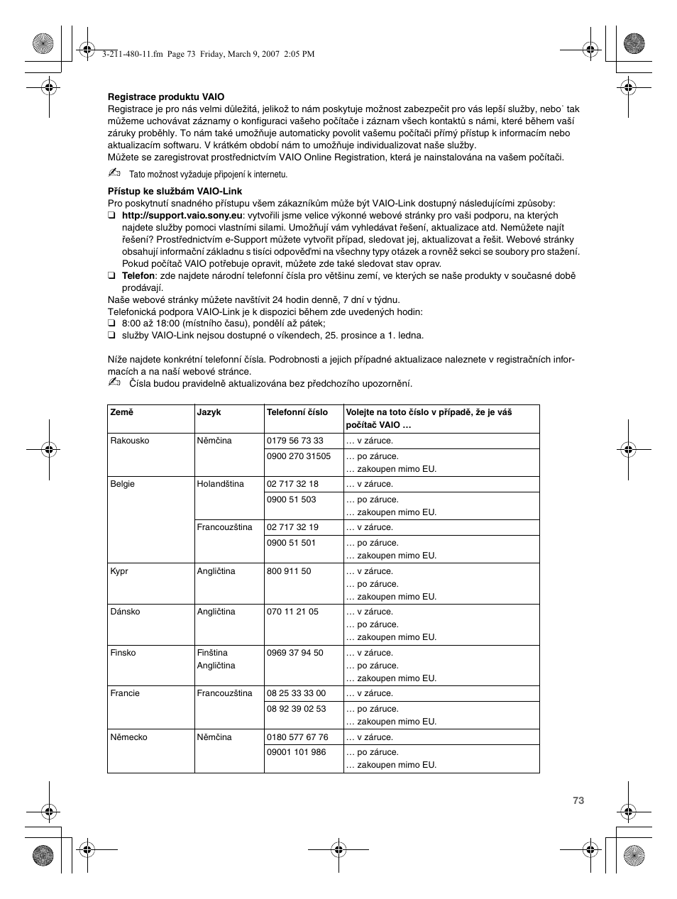 Sony VGN-N38Z User Manual | Page 73 / 88
