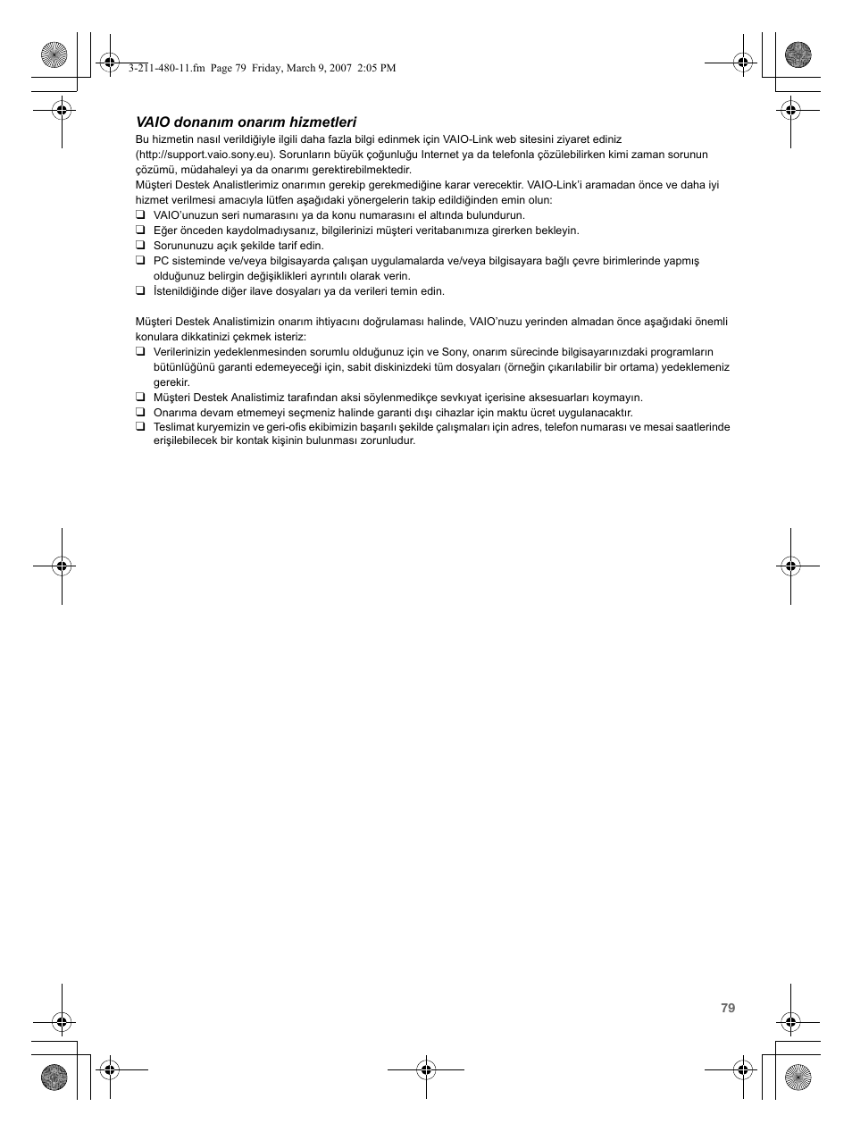 Sony VGN-N38Z User Manual | Page 79 / 88