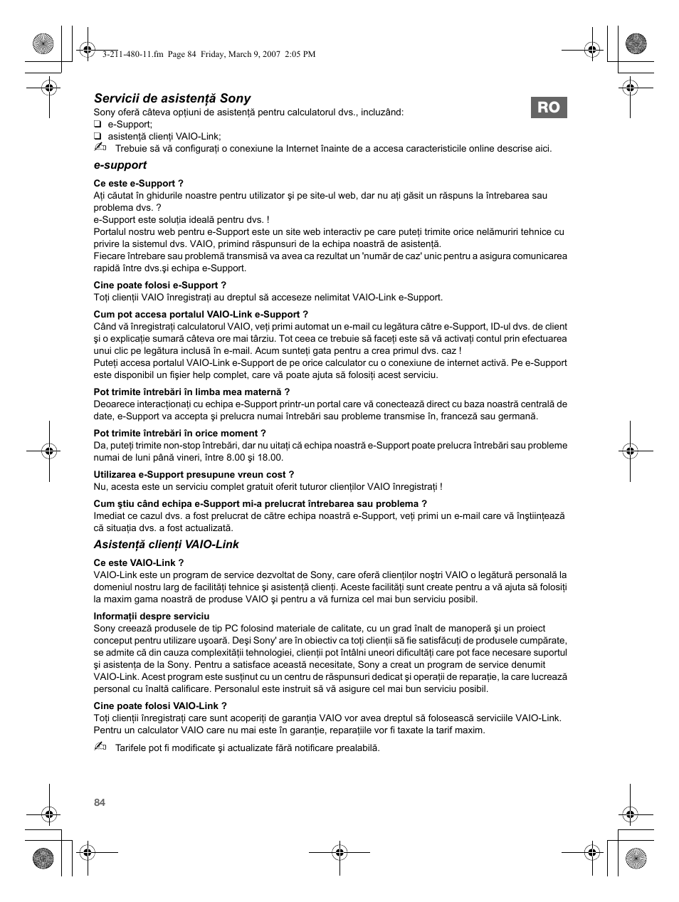 Sony VGN-N38Z User Manual | Page 84 / 88