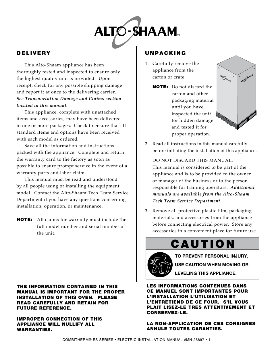 Alto-Shaam 1220 User Manual | Page 3 / 39