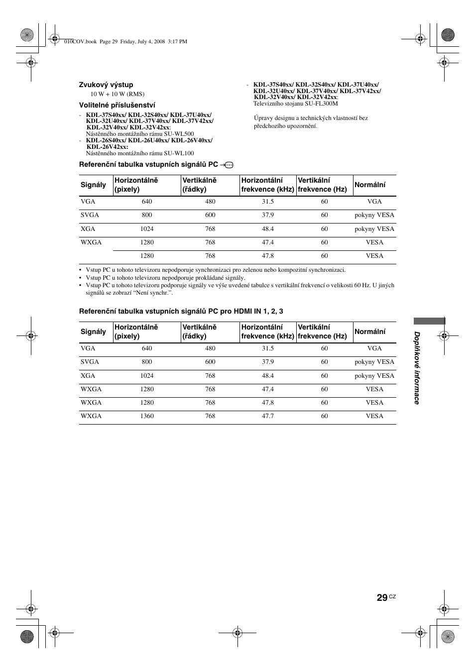 Sony KDL-32V4000 User Manual | Page 119 / 181