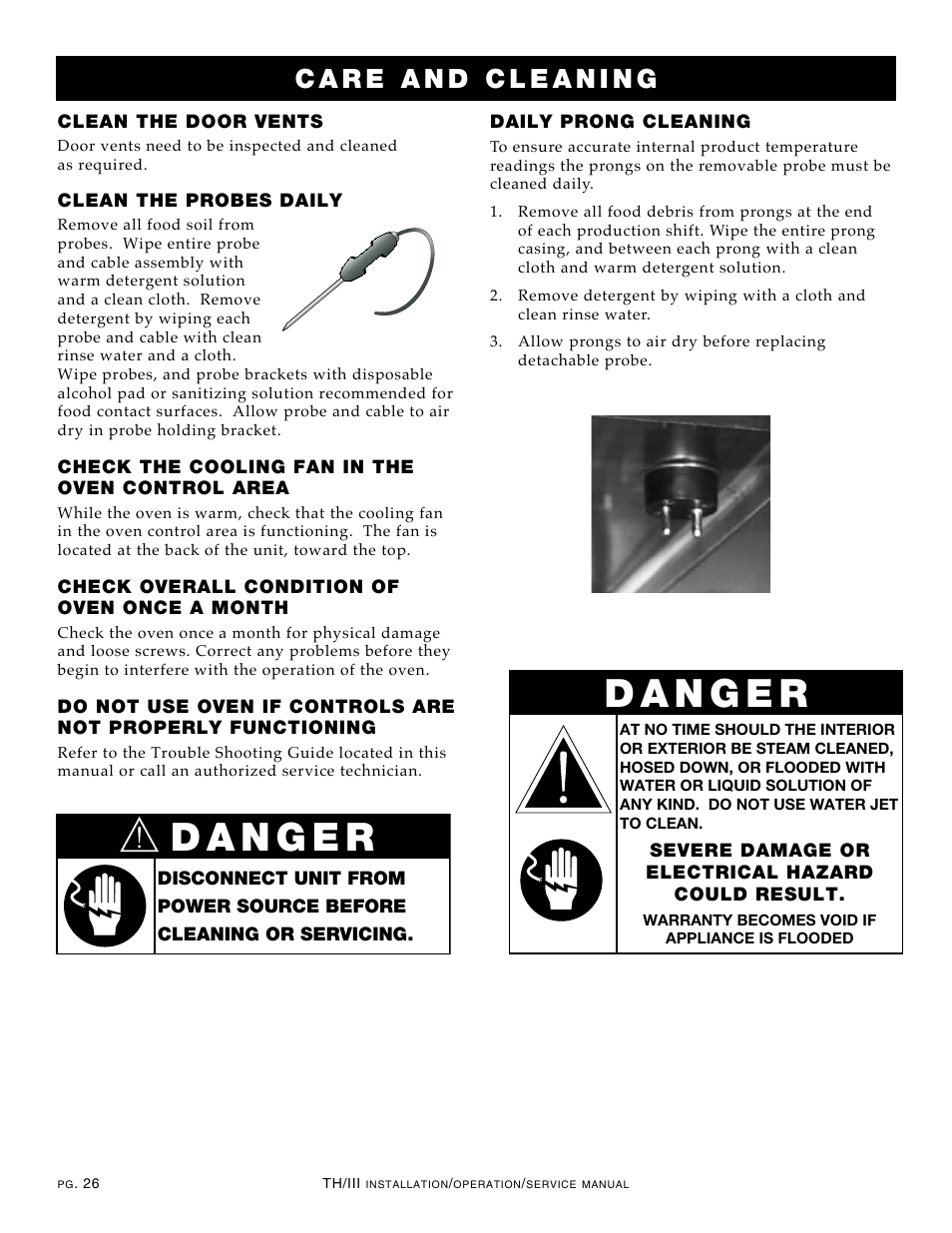 Alto-Shaam Cook & Hold Oven Electronic Control 500-TH/III User Manual | Page 28 / 49