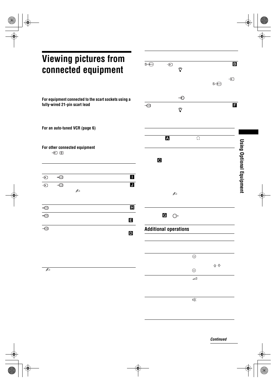 Viewing pictures from connected equipment | Sony KDL-32S2820 User Manual | Page 17 / 193