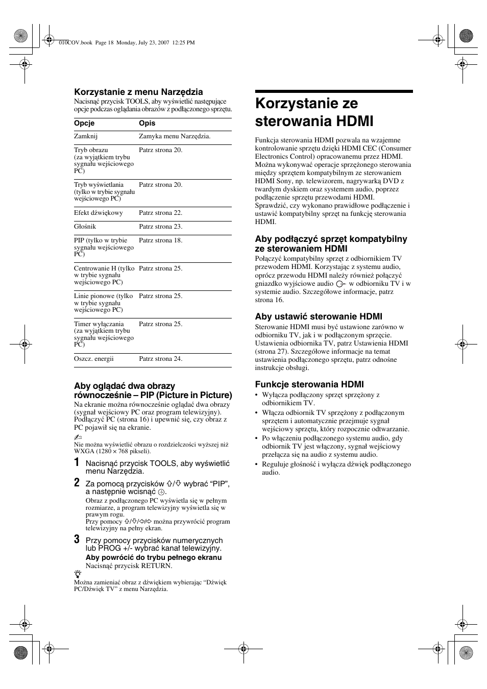 Korzystanie ze sterowania hdmi | Sony KDL-32S2820 User Manual | Page 82 / 193