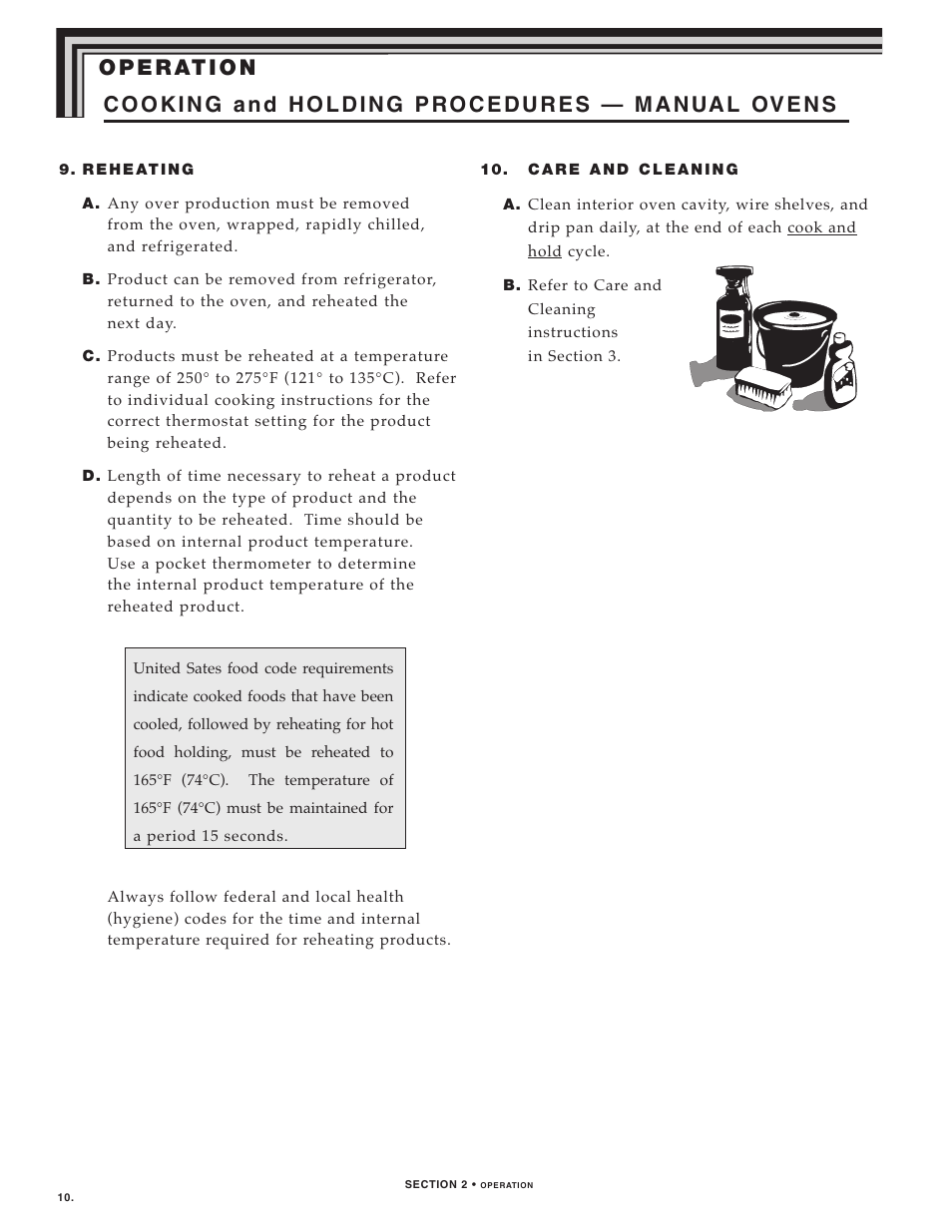 Alto-Shaam LOW TEMPERATURE COOKING AND HOLDING OVENS 750 User Manual | Page 12 / 79