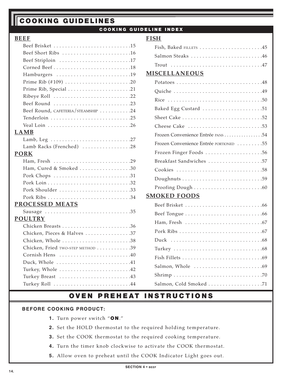 2_beef_lamb14_28 | Alto-Shaam LOW TEMPERATURE COOKING AND HOLDING OVENS 750 User Manual | Page 16 / 79