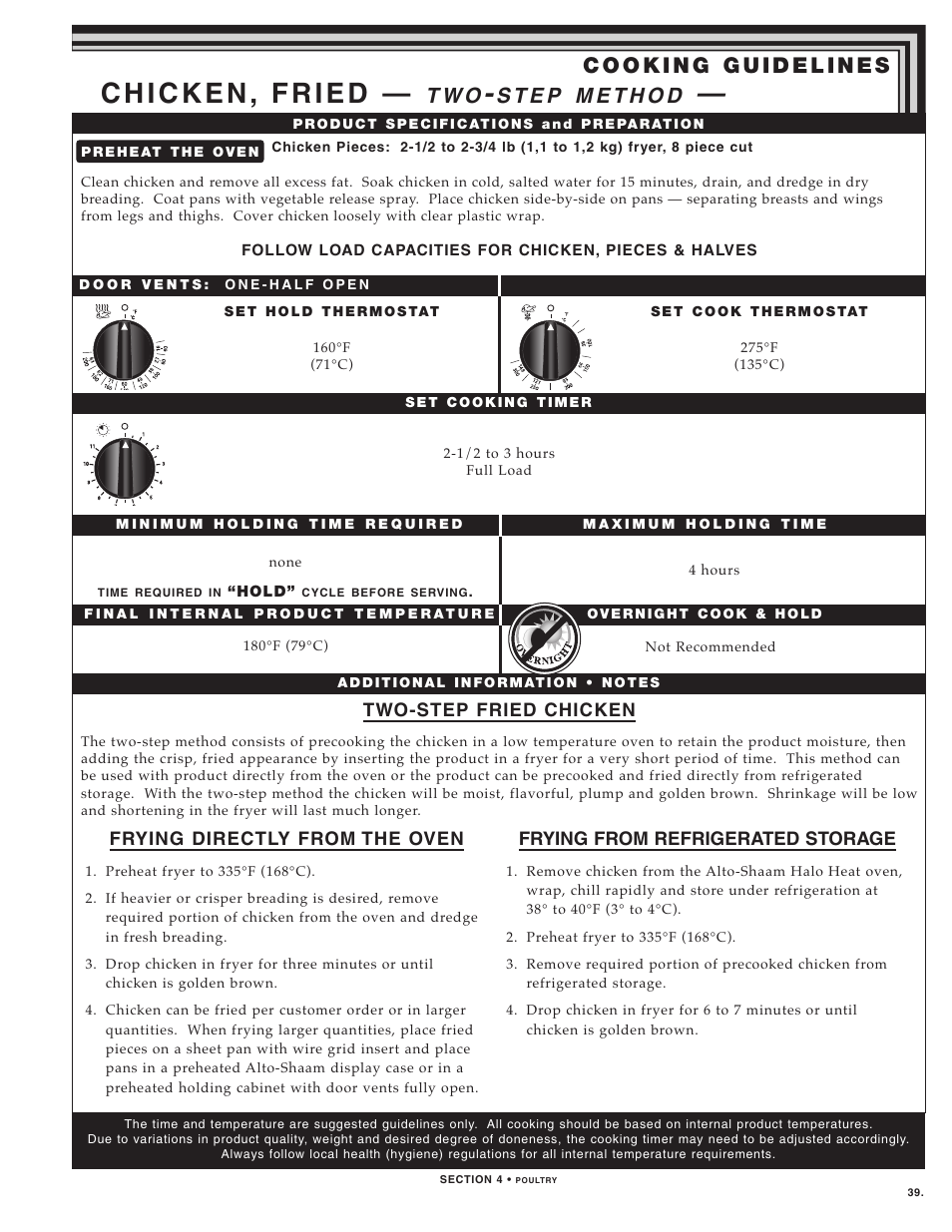 T w o | Alto-Shaam LOW TEMPERATURE COOKING AND HOLDING OVENS 750 User Manual | Page 41 / 79