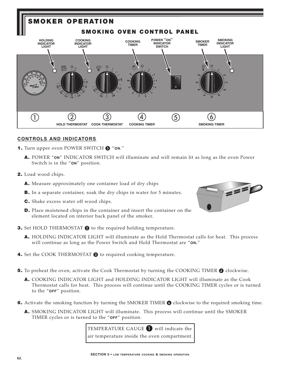 6_smoking62_74 | Alto-Shaam LOW TEMPERATURE COOKING AND HOLDING OVENS 750 User Manual | Page 64 / 79