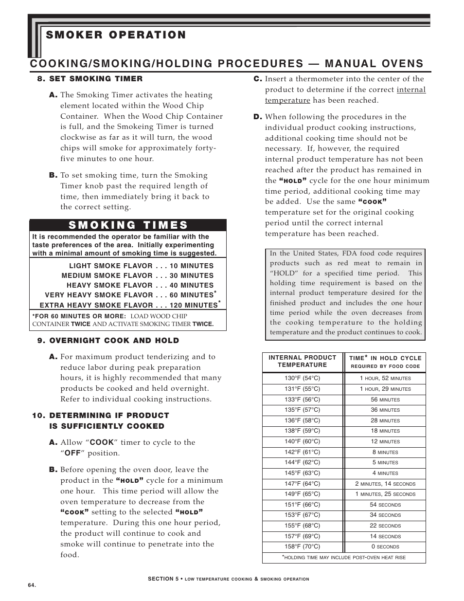 Alto-Shaam LOW TEMPERATURE COOKING AND HOLDING OVENS 750 User Manual | Page 66 / 79