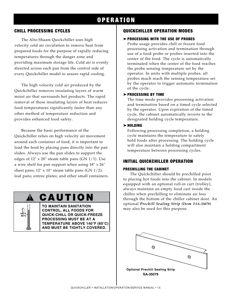 Alto-Shaam QC2-3 User Manual | Page 15 / 60