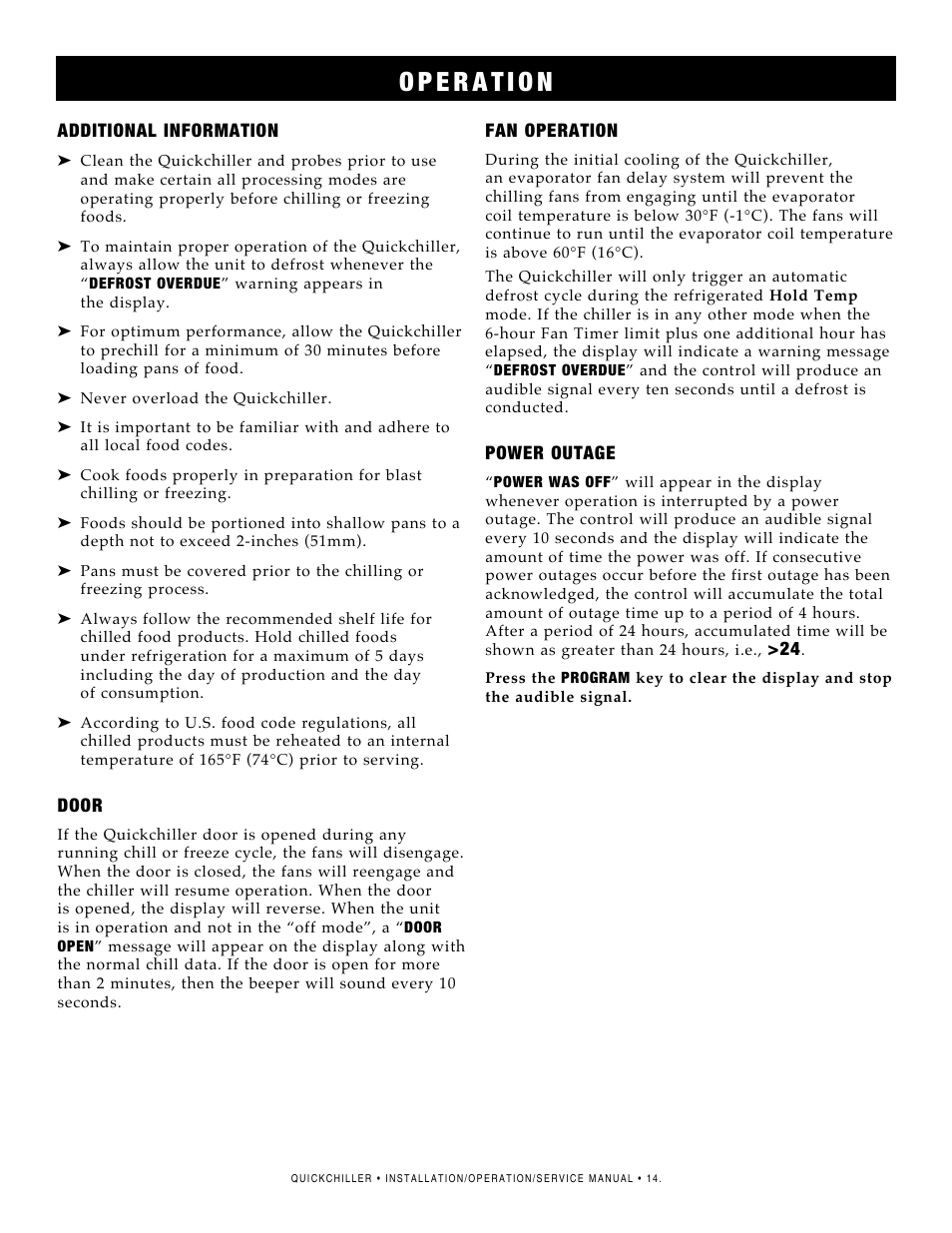 Alto-Shaam QC2-3 User Manual | Page 16 / 60