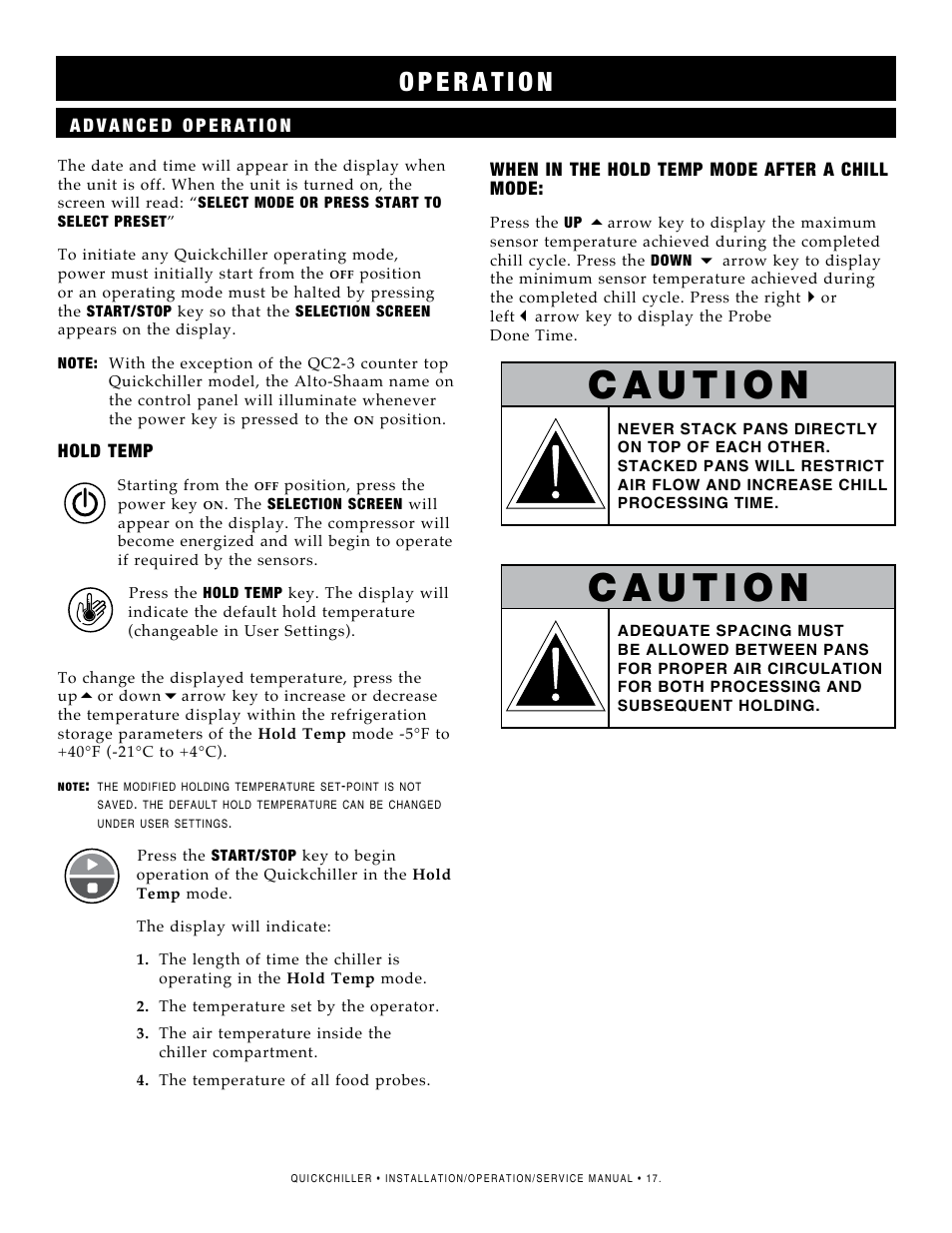 Alto-Shaam QC2-3 User Manual | Page 19 / 60