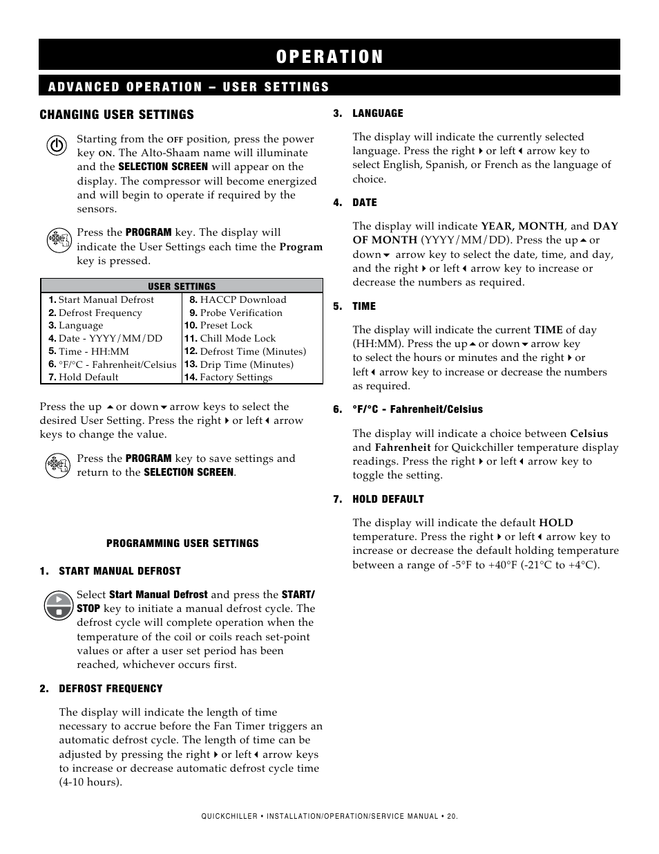 Alto-Shaam QC2-3 User Manual | Page 22 / 60