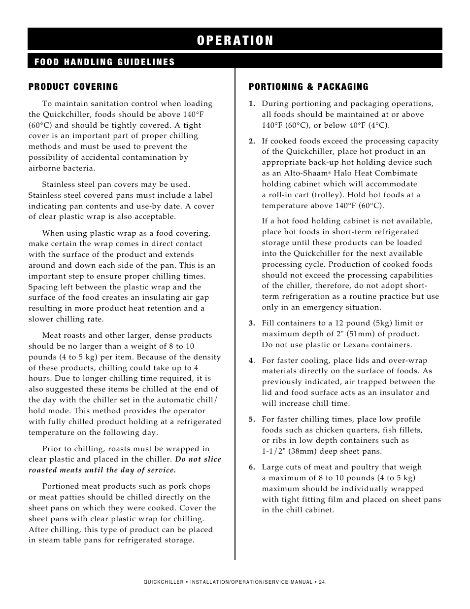 Alto-Shaam QC2-3 User Manual | Page 26 / 60