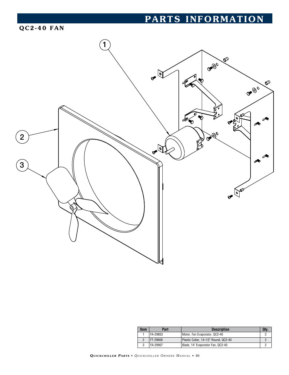 Q c 2 - 4 0 f a n | Alto-Shaam QC2-3 User Manual | Page 48 / 60