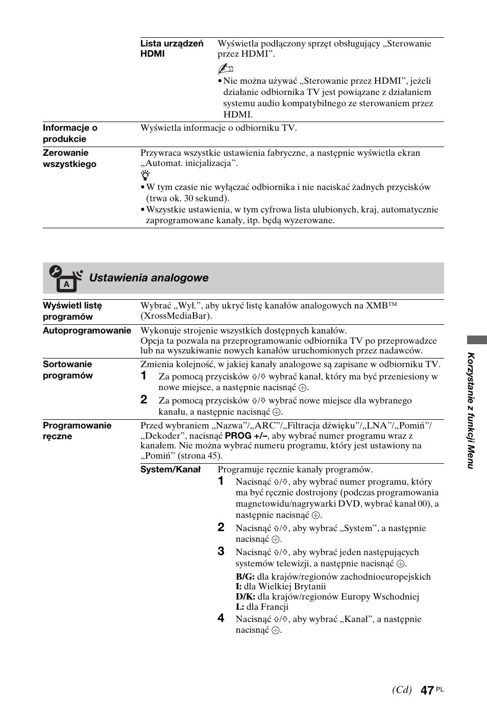 Sony KDL-40W4710 User Manual | Page 99 / 179