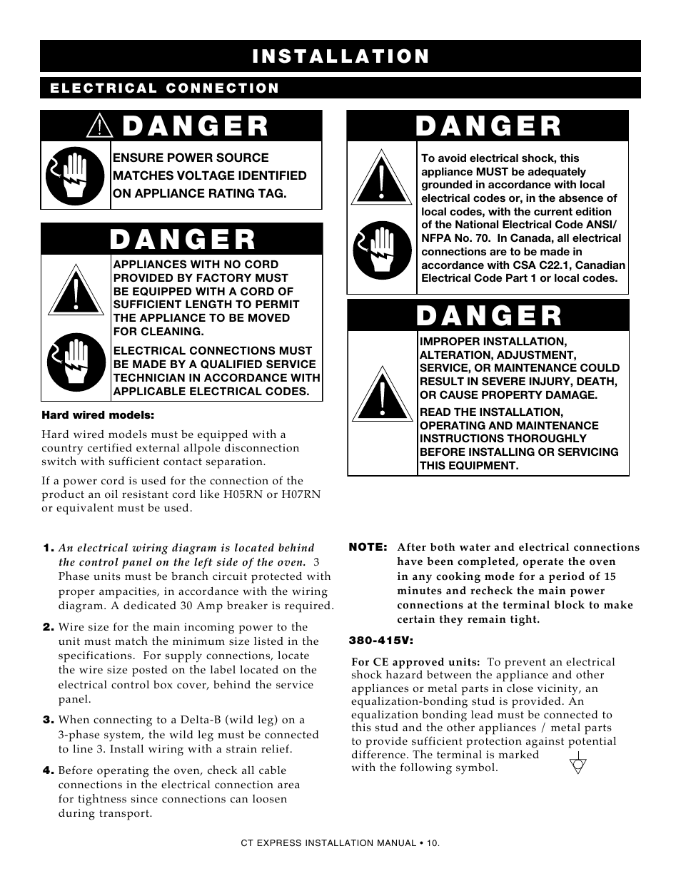 Alto-Shaam Combinaton Oven/Steamer CT Express 4.10ESiVH User Manual | Page 12 / 28