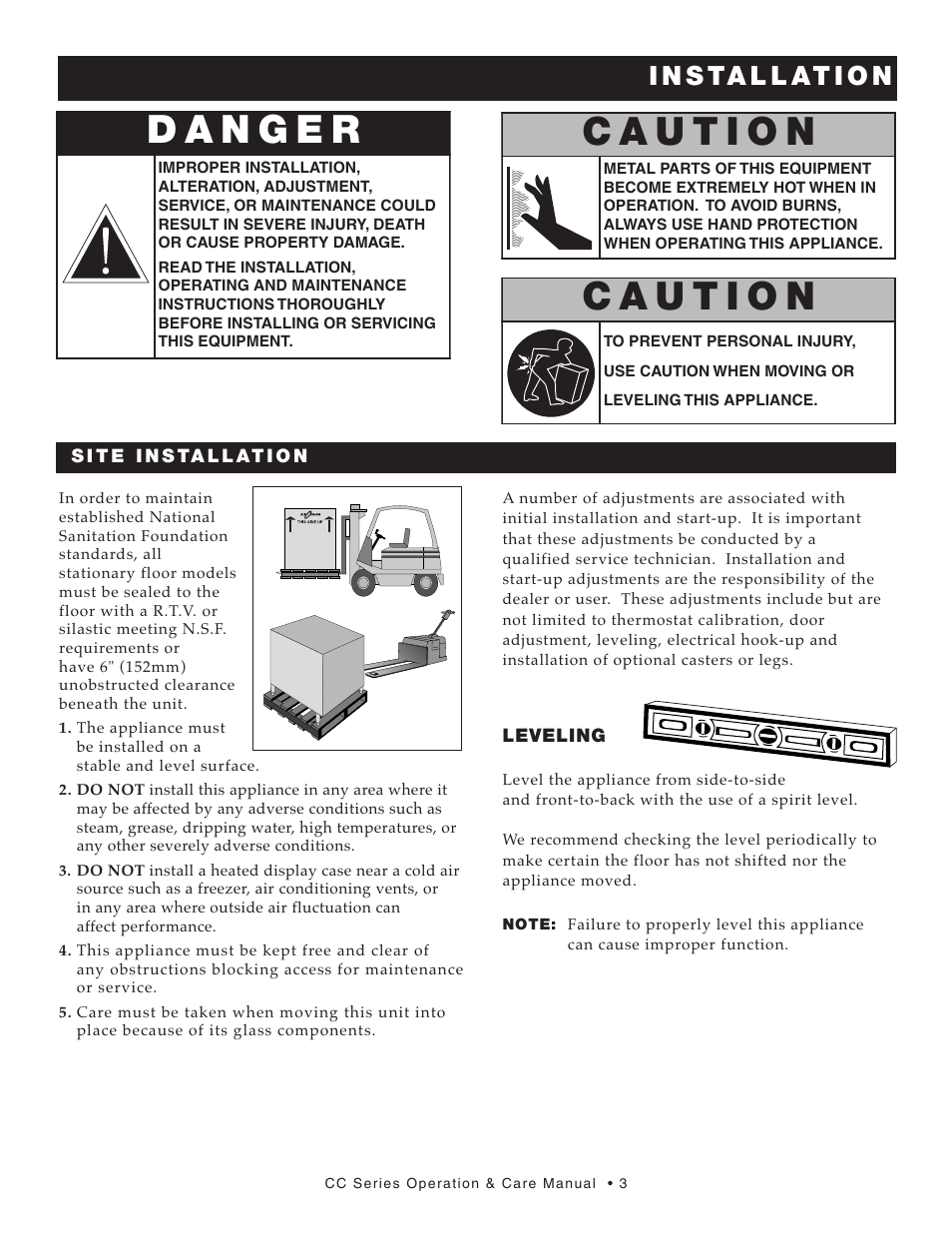 I n s ta l l at i o n | Alto-Shaam CC-48 User Manual | Page 4 / 16