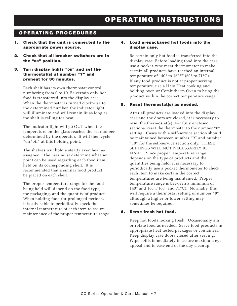 Alto-Shaam CC-48 User Manual | Page 8 / 16