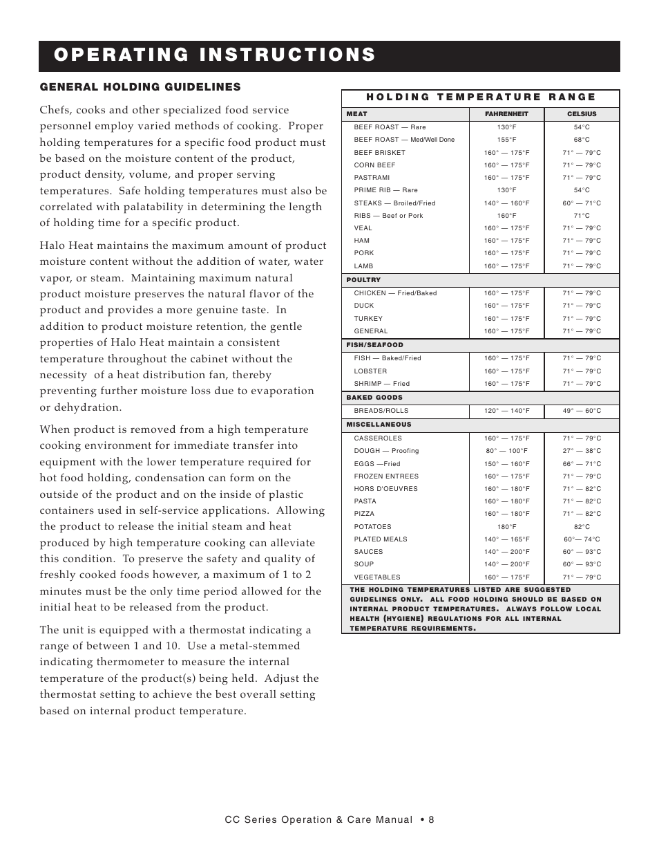 Alto-Shaam CC-48 User Manual | Page 9 / 16