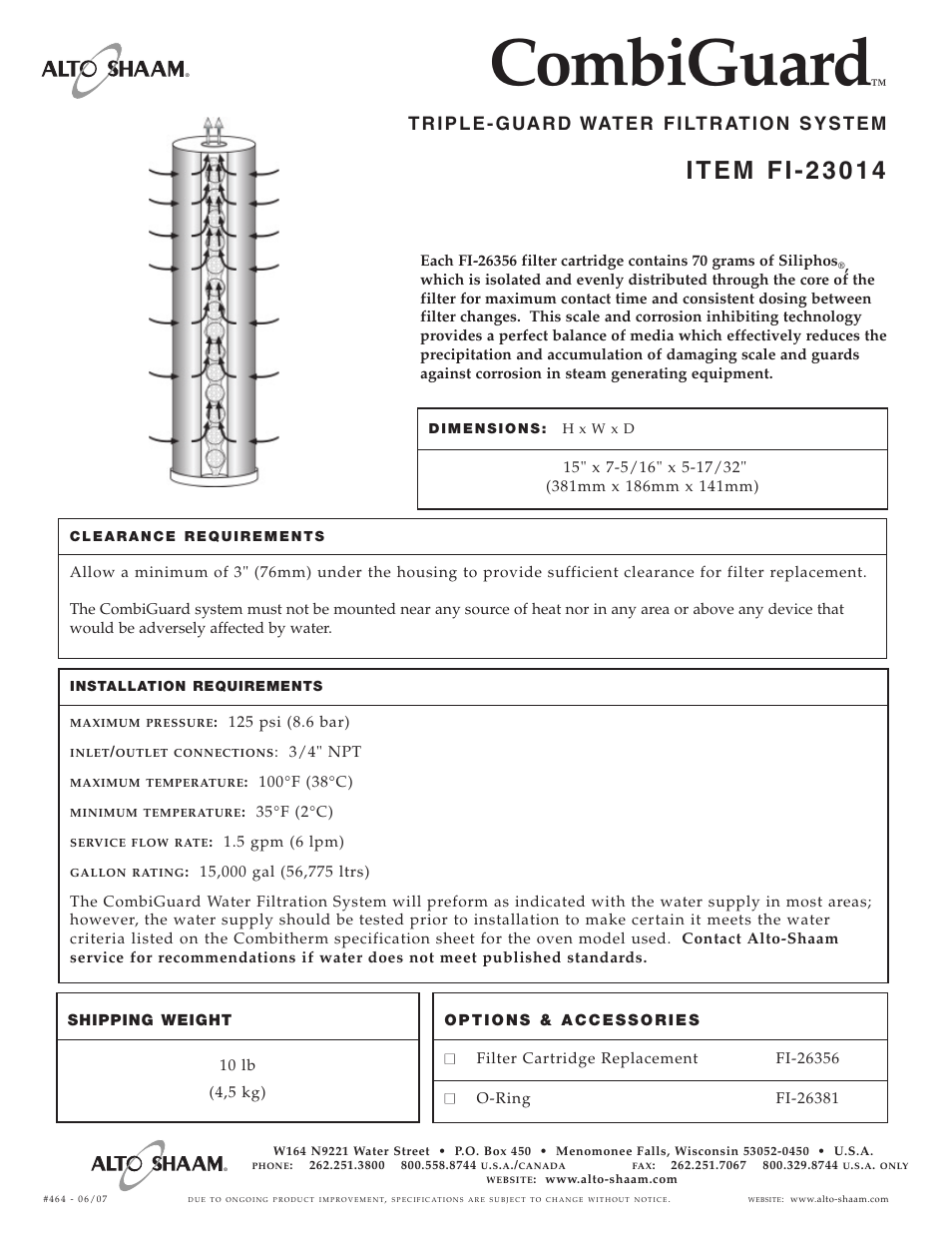 Combiguard | Alto-Shaam CombiGuard FI-23014 User Manual | Page 2 / 2