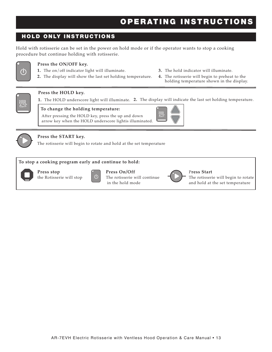 Alto-Shaam AR-7E/VH User Manual | Page 15 / 40