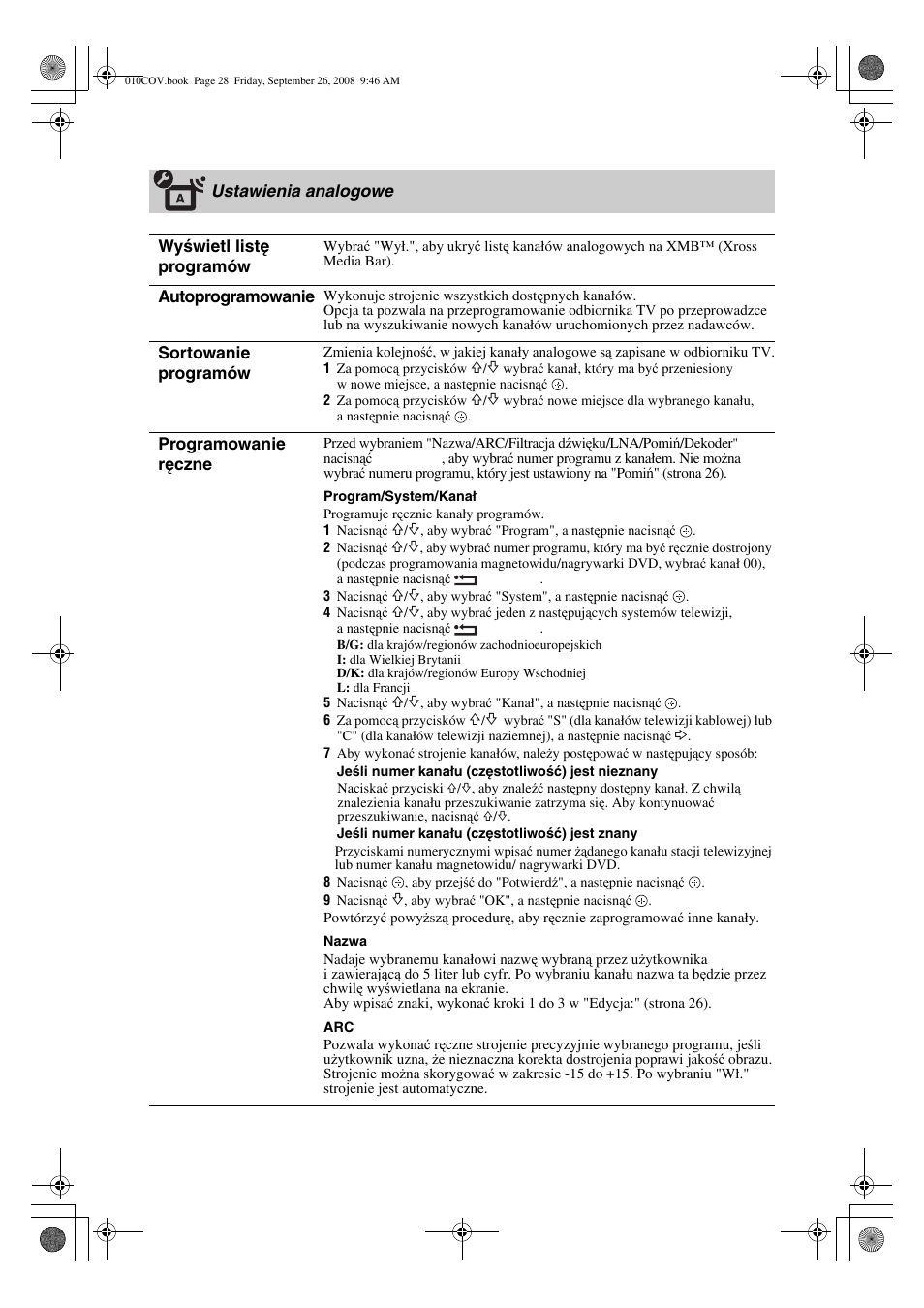 Sony KDL-32V4500 User Manual | Page 100 / 215