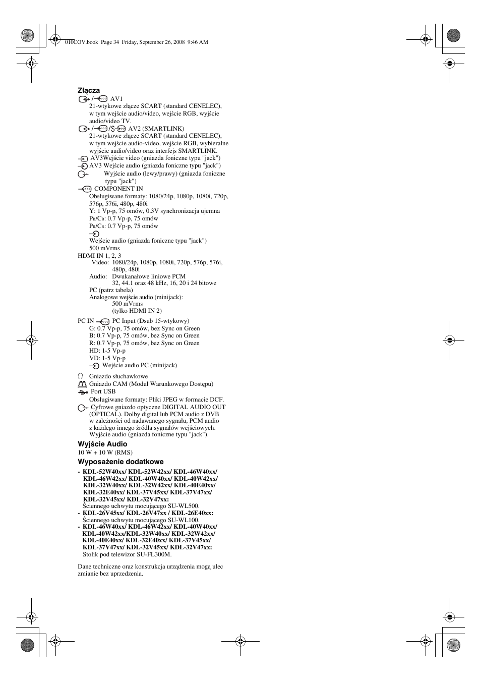Sony KDL-32V4500 User Manual | Page 106 / 215