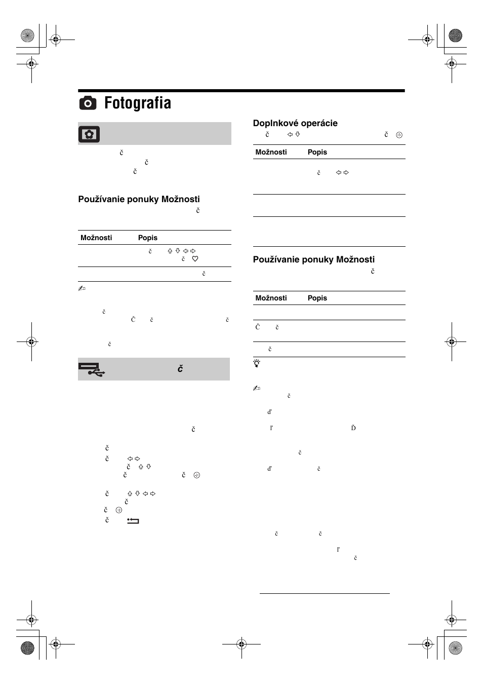 Fotografia, Snímka, Usb prehliada č fotografií | Sony KDL-32V4500 User Manual | Page 176 / 215