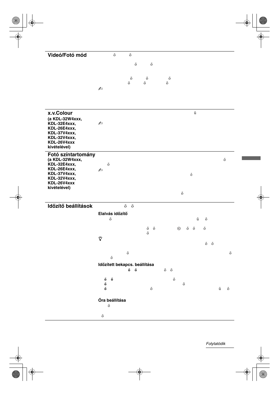 Sony KDL-32V4500 User Manual | Page 204 / 215